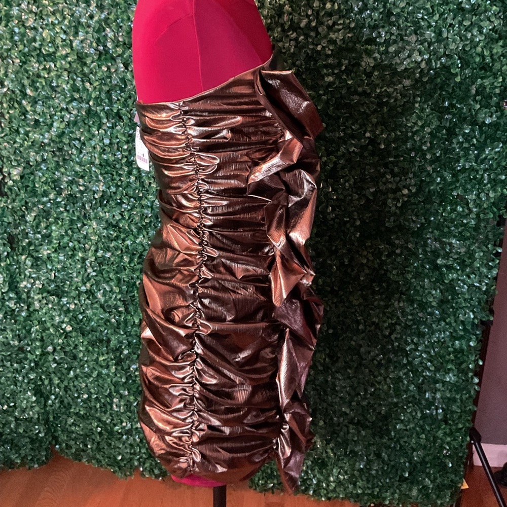 Bronze crape Holiday dress